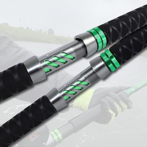 Catfish Fishing Rod 1 Piece/2 Piece Catfishing Fishing Pole Portable Travel
