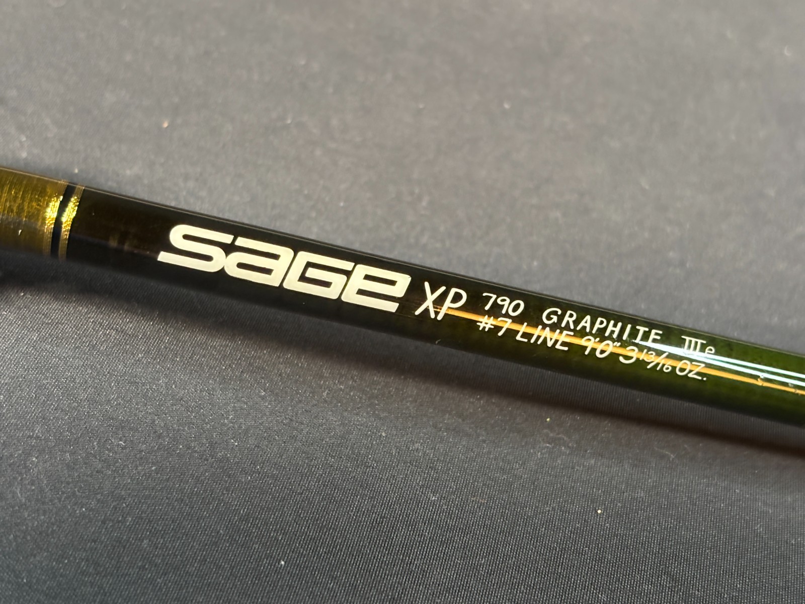 SAGE Model XP 790 GraphiteⅢe 9ft 7wt 2pc Excellent Condition/Serial No.T50342