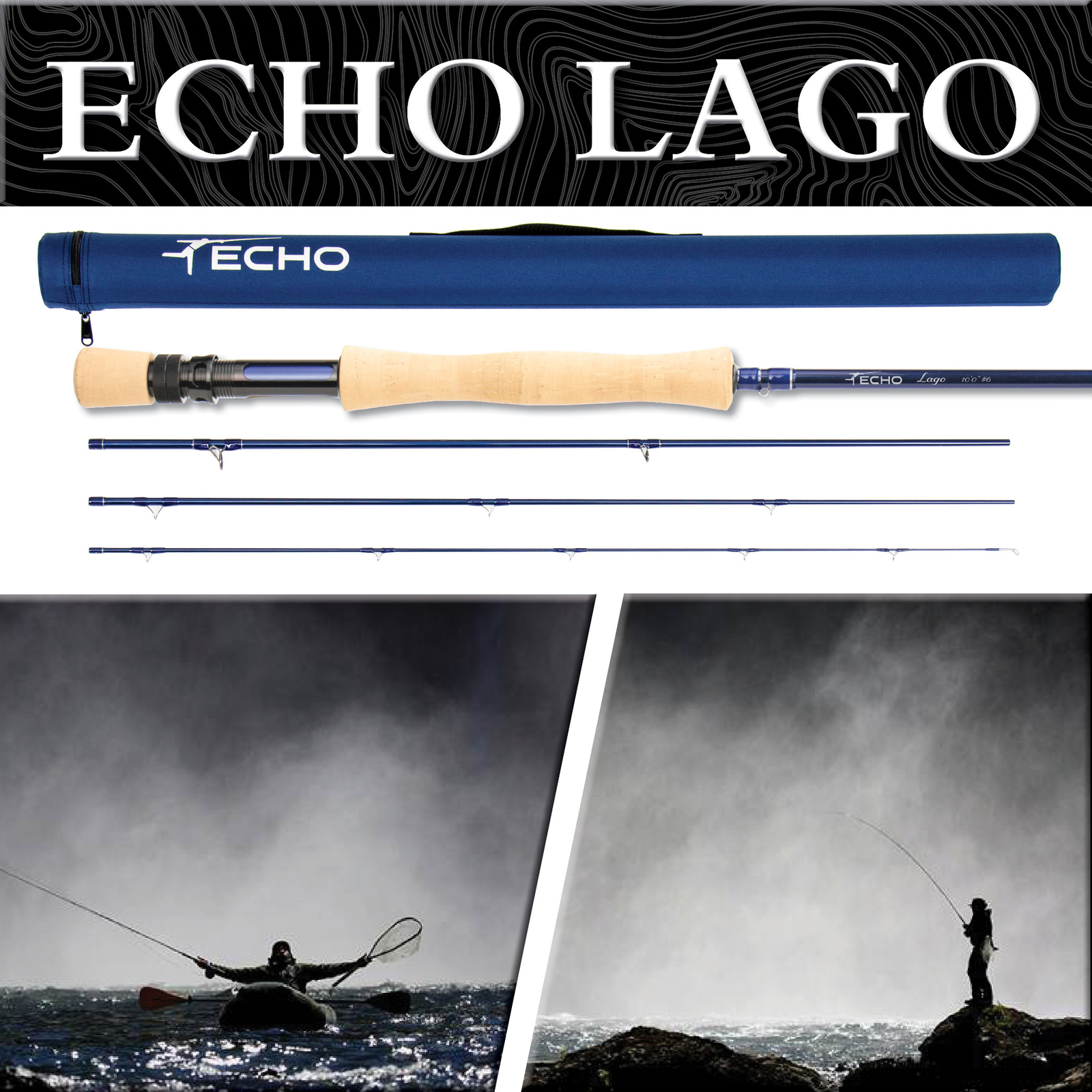 Echo Lago 7wt 10’0″ Fly Rod | Lifetime Warranty – FREE SHIPPING