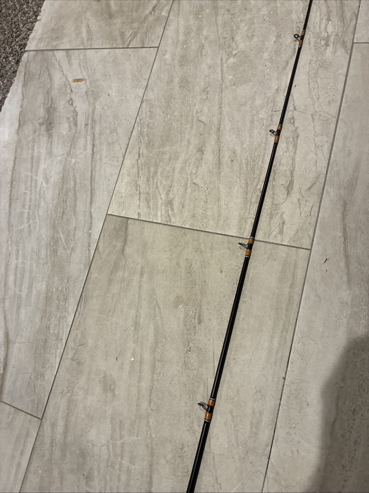 Nice Preowned custom built 6’-10” bass fishing rod “GO STROS 2017 WS Champs”