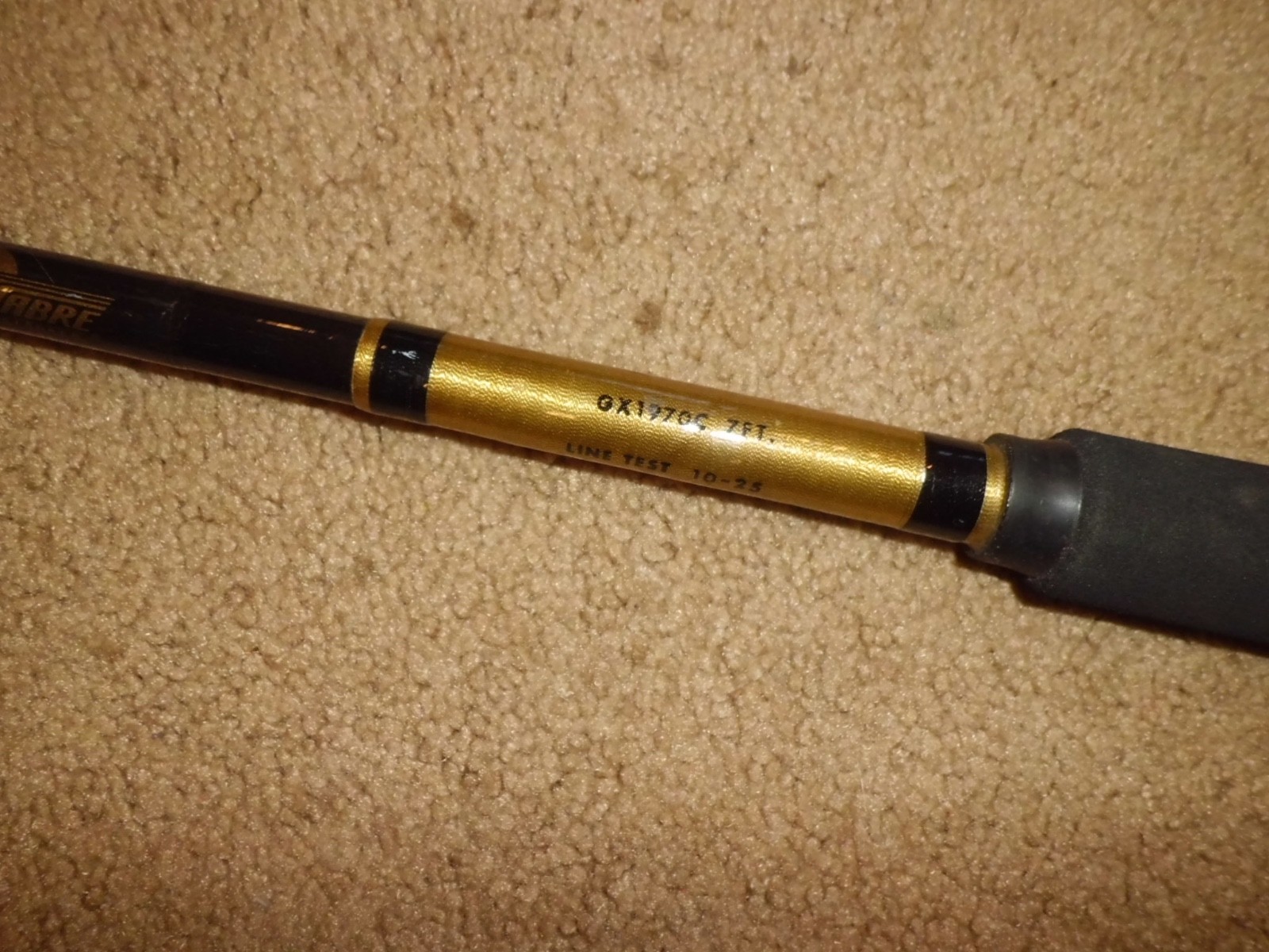 SABRE Stroker Grafast GX1970C Conventional 7′ Rod made in USA- 10-25 lb test