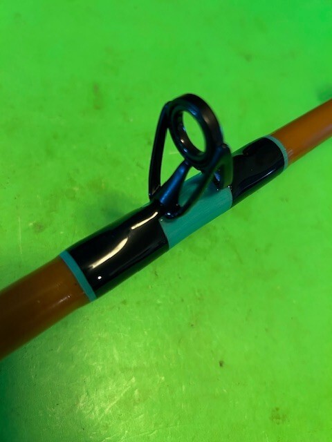 CUSTOM BUILT CALSTAR 6 FOOT 7 INCH 50 TO 100 POUND CLASS RAIL ROD FISHING ROD