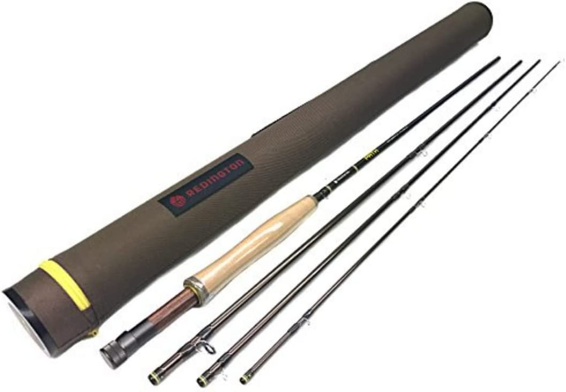 Path Fly Fishing Rod with Tube, 4 Pieces, Medium Fast Action Freshwater Fly Rod,