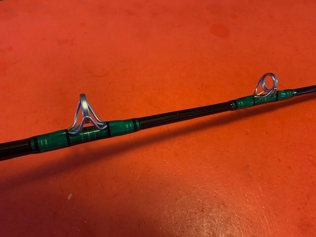 CUSTOM BUILT CALSTAR 6465 6 FOOT 6 INCH 20 TO 50 LB FISHING ROD PERFECTION FUJI
