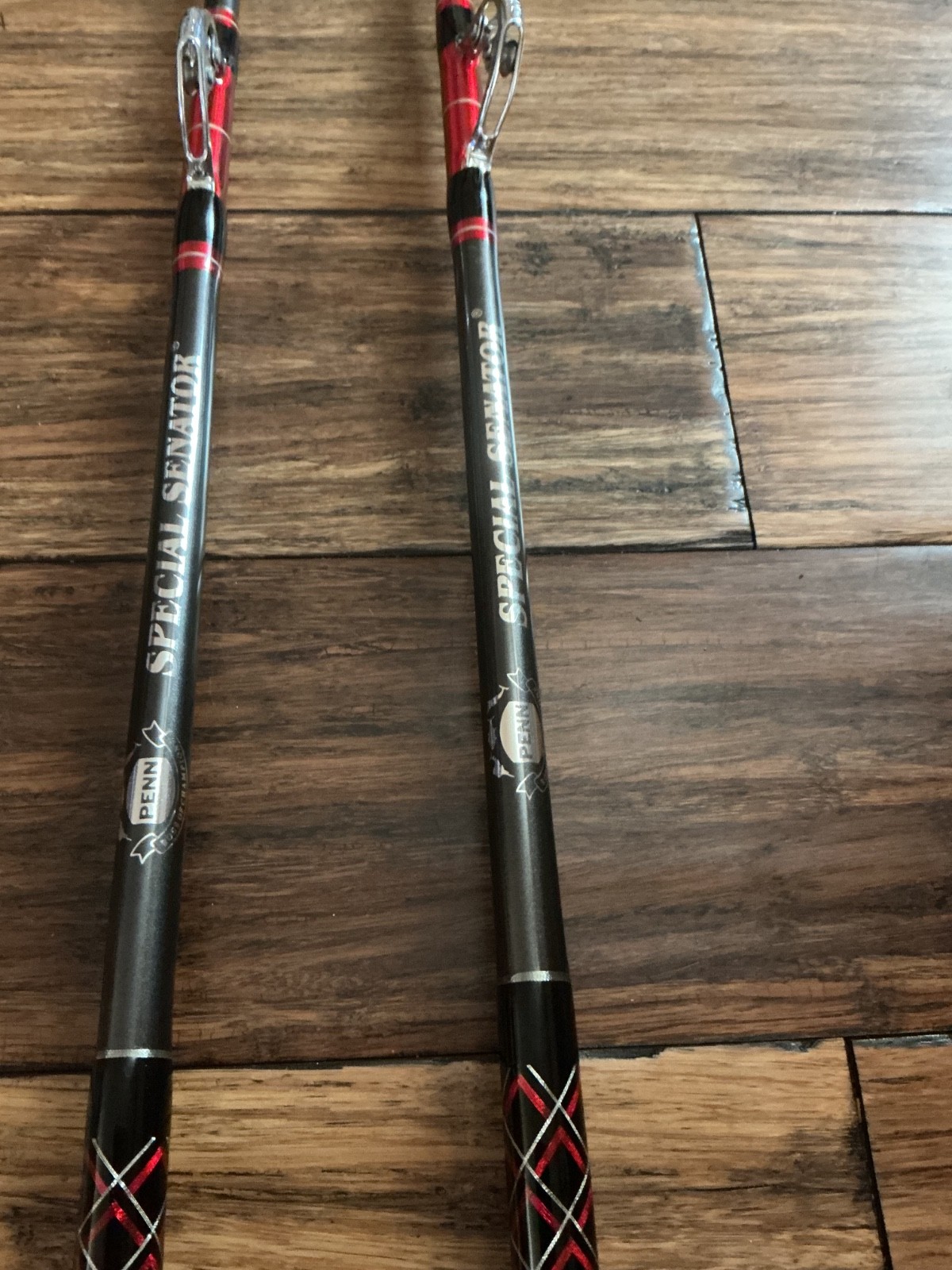 PENN SENATOR 4/0 RODS 3145ARS 6’6″ 30-50lb full aftco rollers matching set NOS