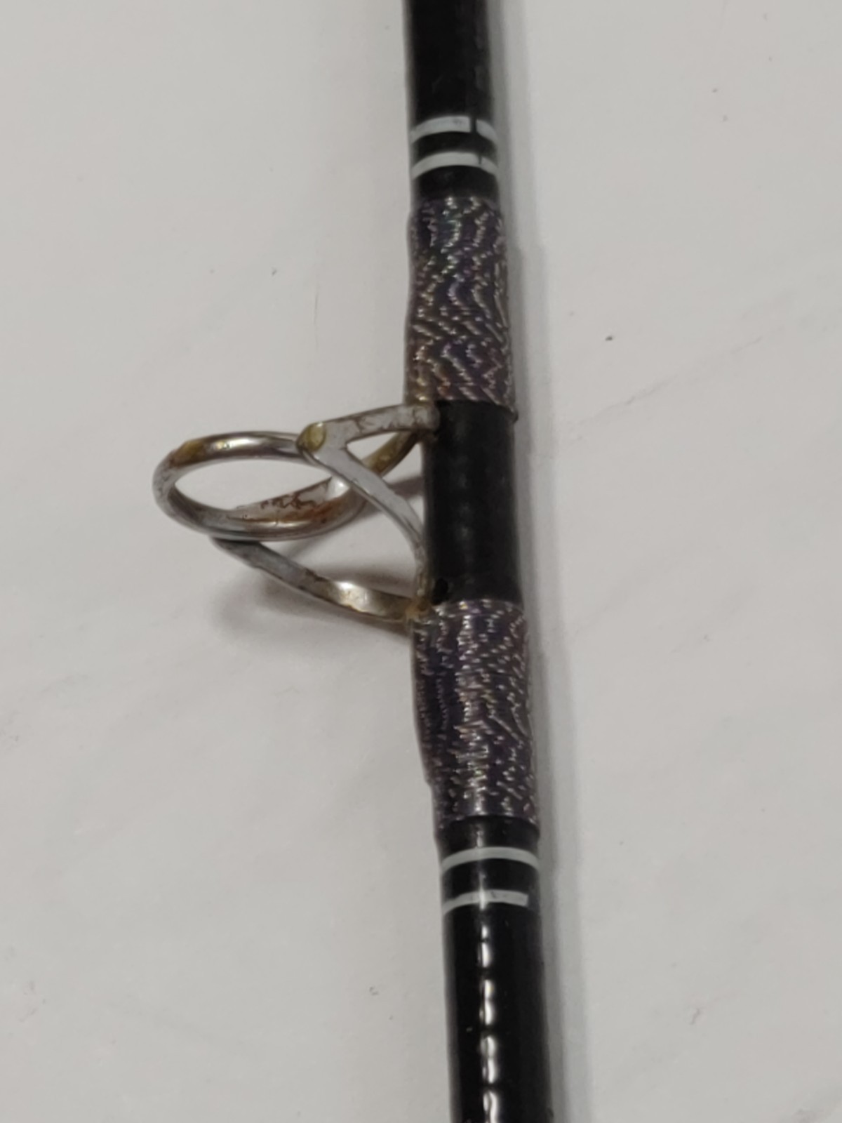 Vintage Unbranded Spin Casting Fishing Rod 6’8″ 2 Pc. CLEAN & READY DECOR