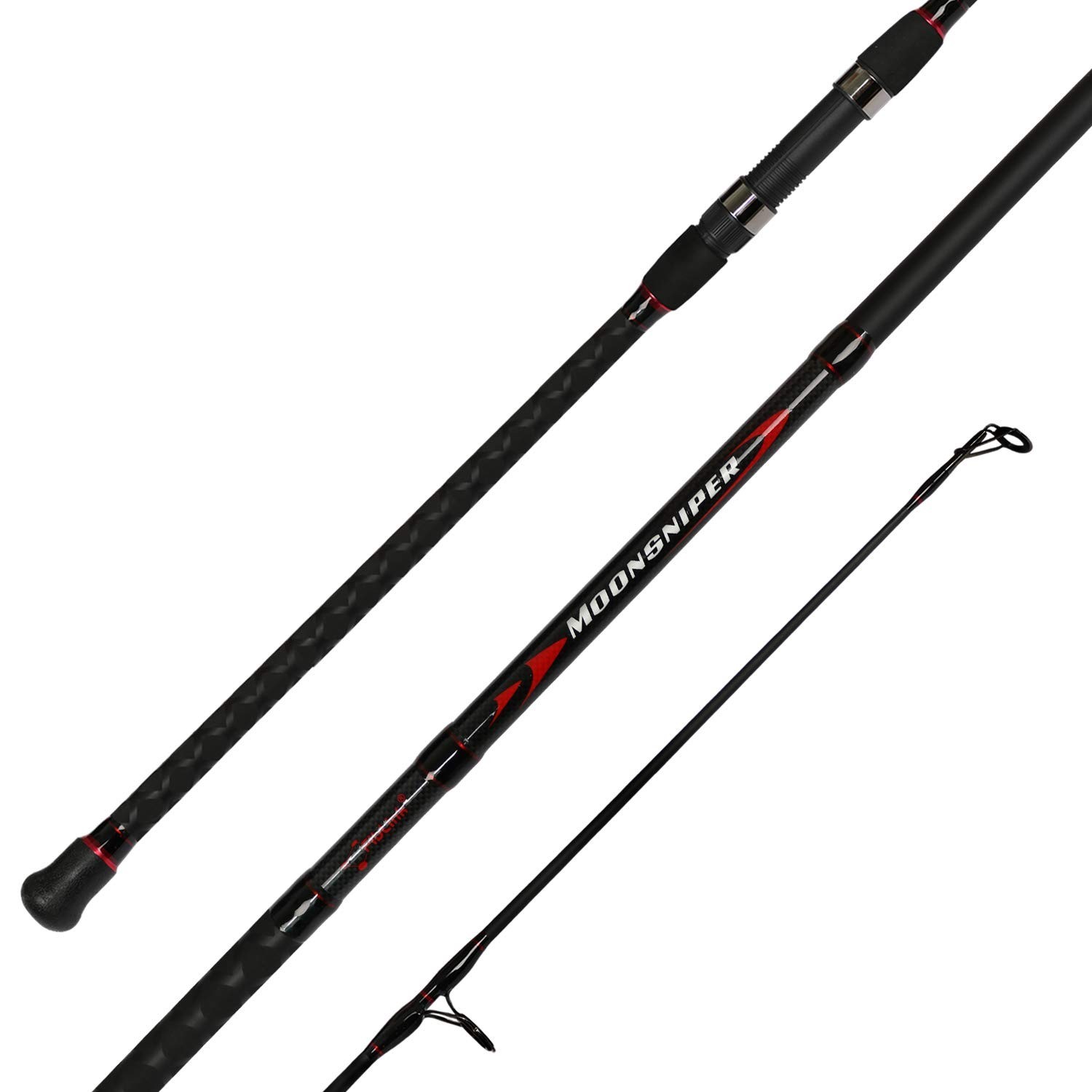 Lightweight Graphite Travel Fishing Rod – 2-Piece/4-Piece Surf Spinning Rod