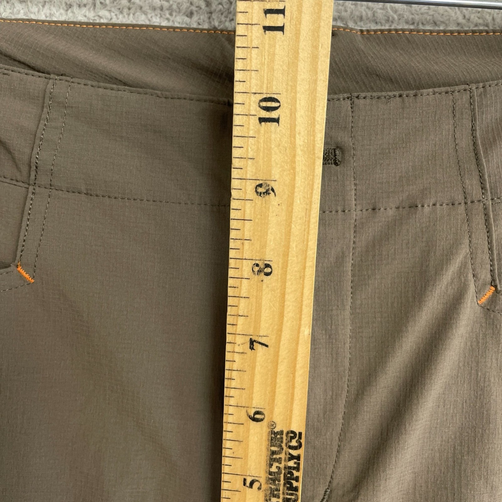 Orvis Women’s Size 14 Brown Nylon Stretch Capri Pants Outdoor Hiking P0286