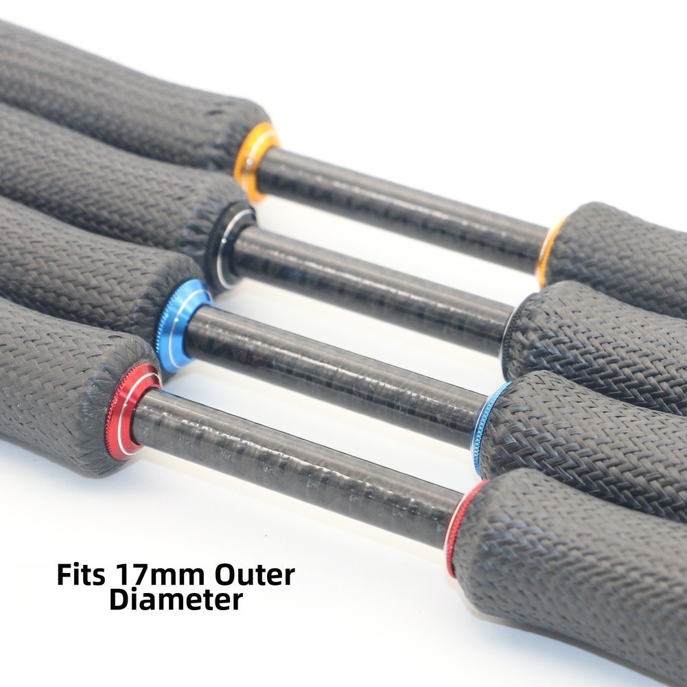Fishing Rod Grip Set Carbon Mesh Middle and Rear Sections 10g Total Weight