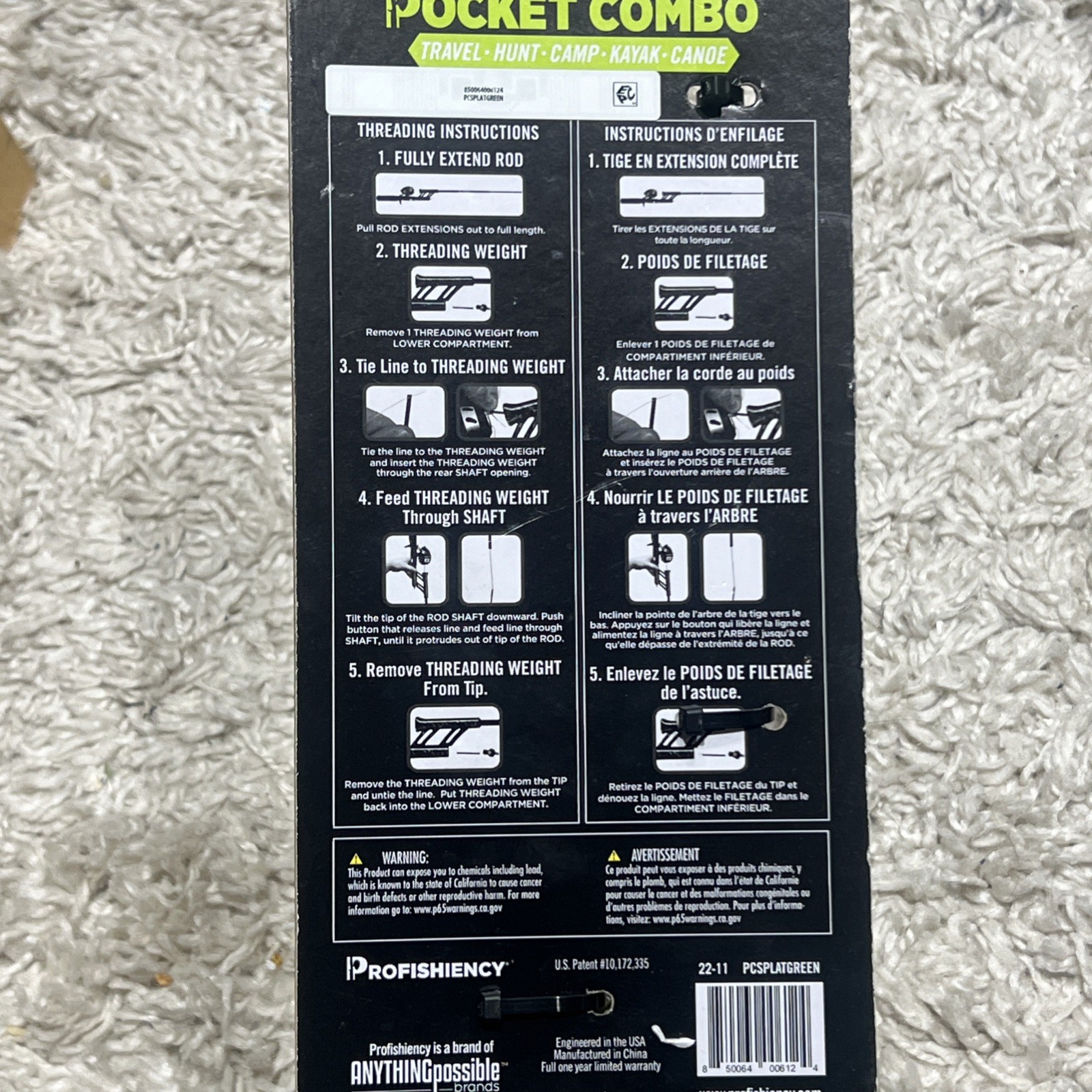 NEW PROFISHIENCY POCKET COMBO 30″ TELESCOPIC FISHING ROD MICRO SPINCAST REEL