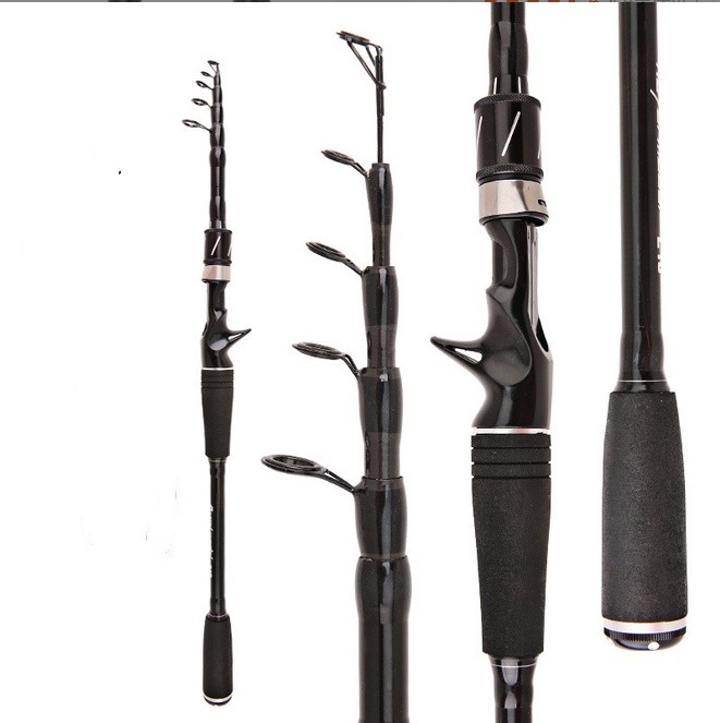 Telescopic Fishing Rod Carp Carbon Fiber Fishing Rod 1.8M-3.6M Spinning Casting