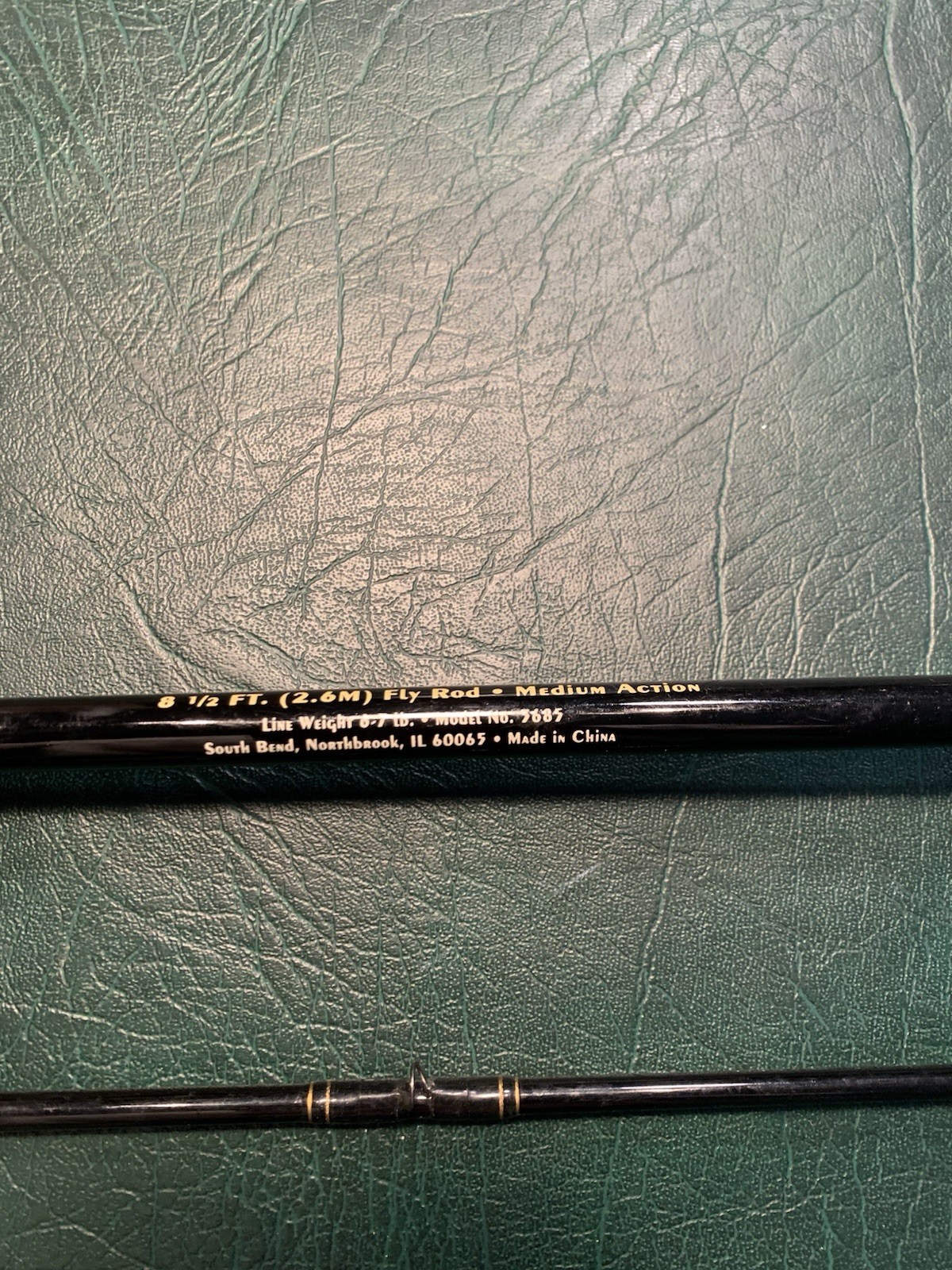 South Bend Black Beauty Fly Rod, 2 Piece 8 1/2’ Graphite Comp.