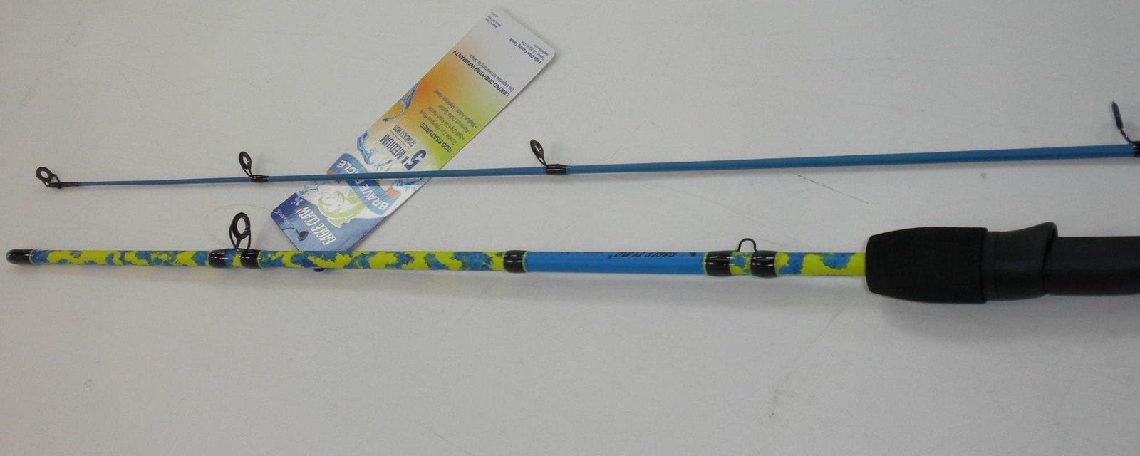 Eagle Claw BRV101-5 Spincast Rod Solid Glass w/ Soft Foam Handle 5 Ft 2 pc