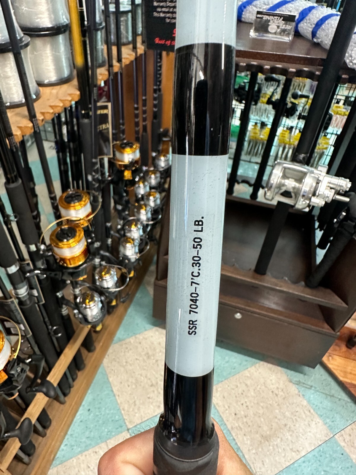 Seeker / ReelQuick Fishing Rod Super Seeker SSR 7040 30-50 lb./ Avet HJX Combo