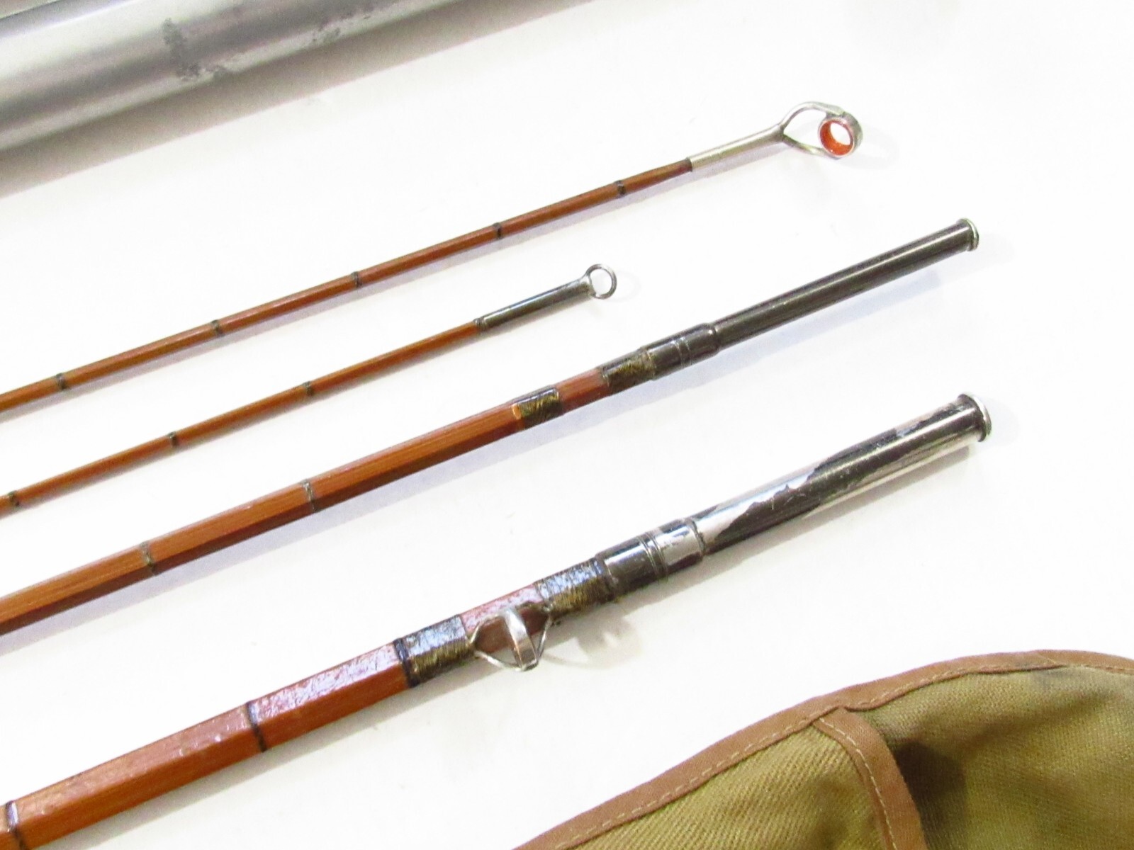 1930S USA ABBEY & IMBRIE CHUBB MONTAGUE 8′ 1/2 FT BAMBOO FLY ROD FOR RESTORE