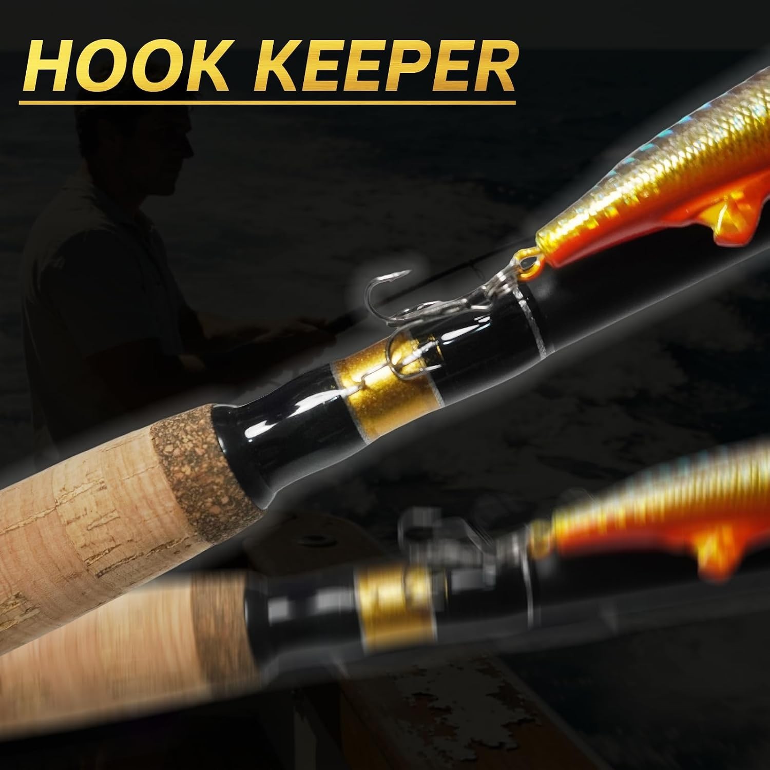 7’ Spinning Fishing Rod with 2 Tips, High Carbon Fiber Blank, Lightweight Sen…