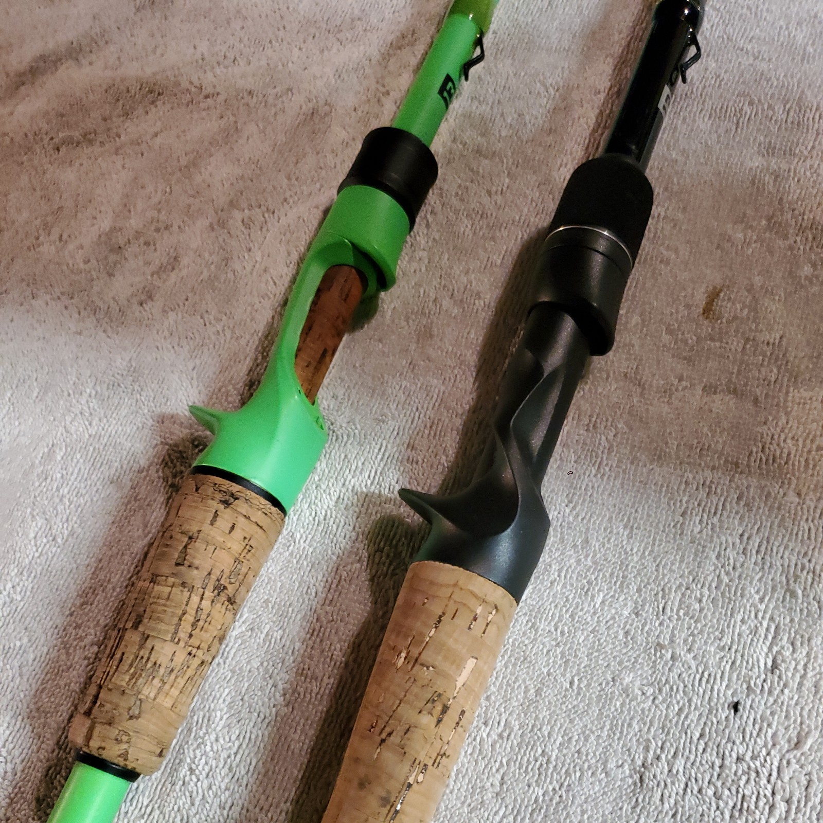 13 Fishing, Fate Black, Defy Black, Both 7′ 11″ Heavy Fast, LOT OF 2