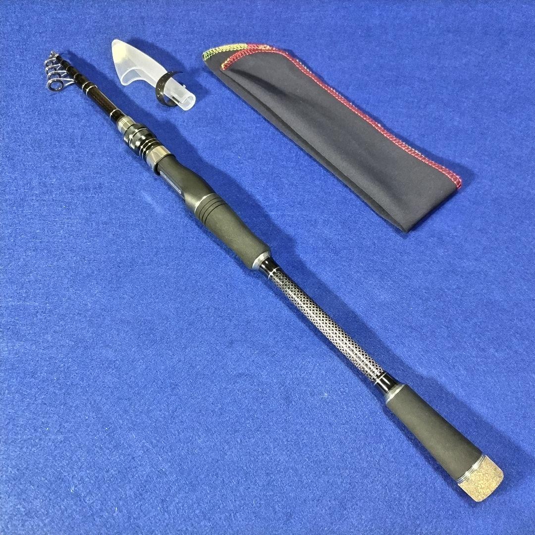 6ft Telescopic Spinning Rod for Bass & Sea Bass, Portable, 1.8m, Used