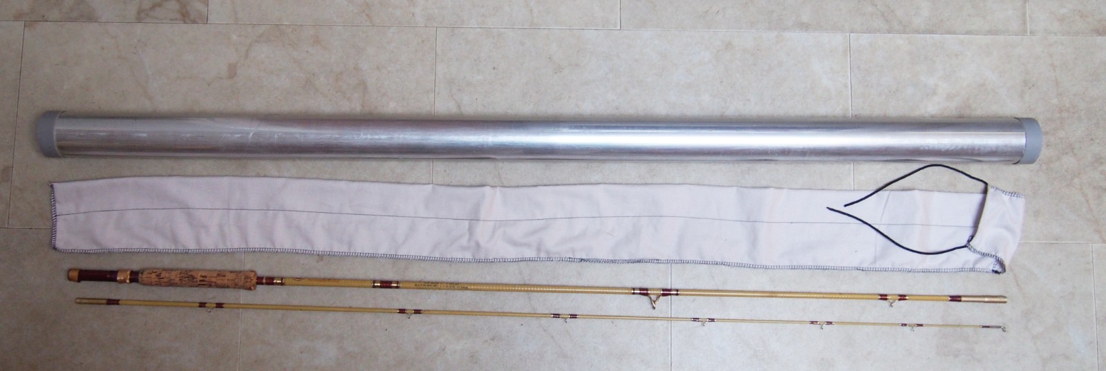 Ted Williams Fly Rod 8-1/2′ With Sock and Tube Nice