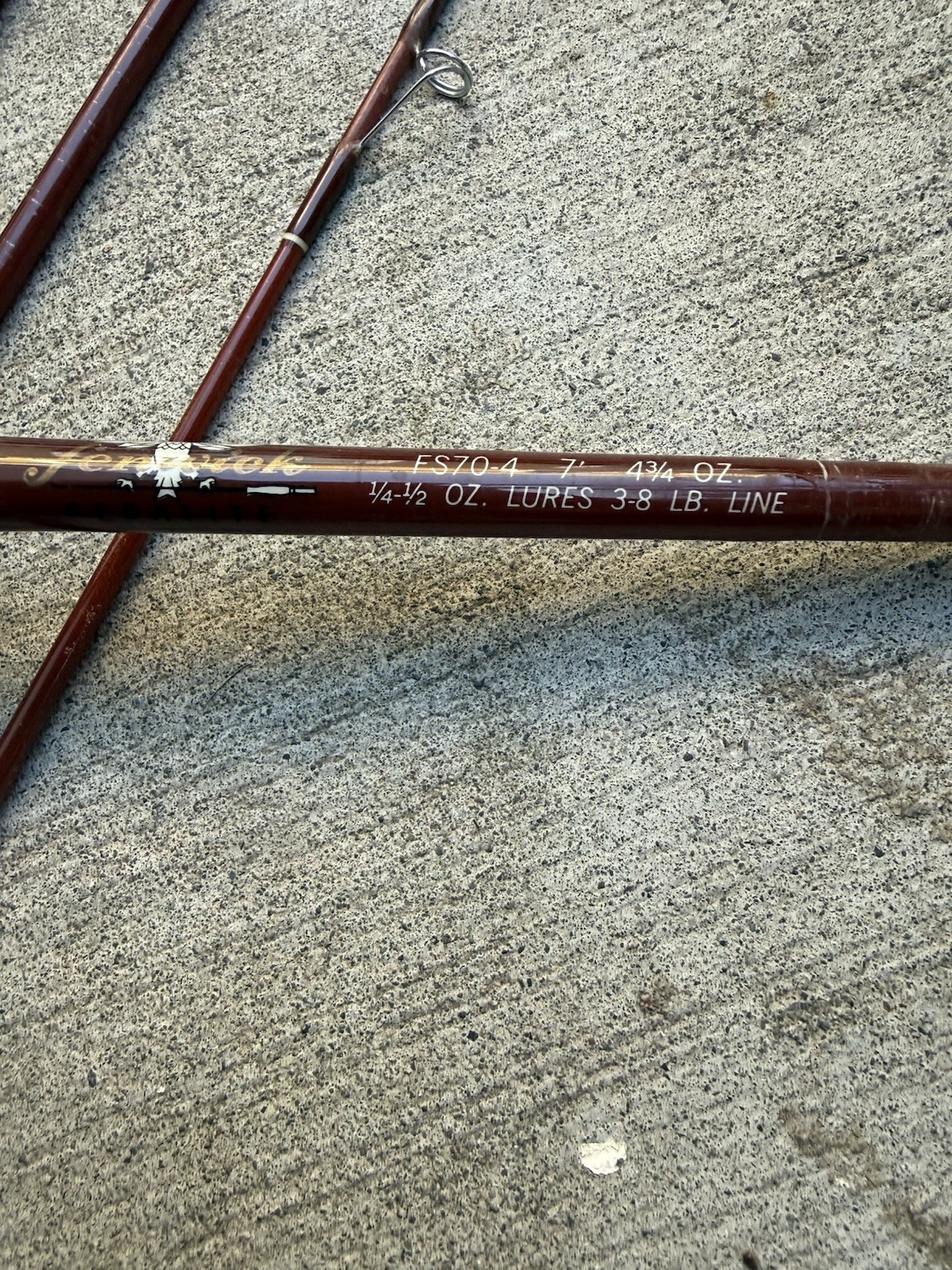 Fenwick FS70-4 7′ Fly rod 4 3/4 OZ Fly Fishing Rod With Case Missing Caps