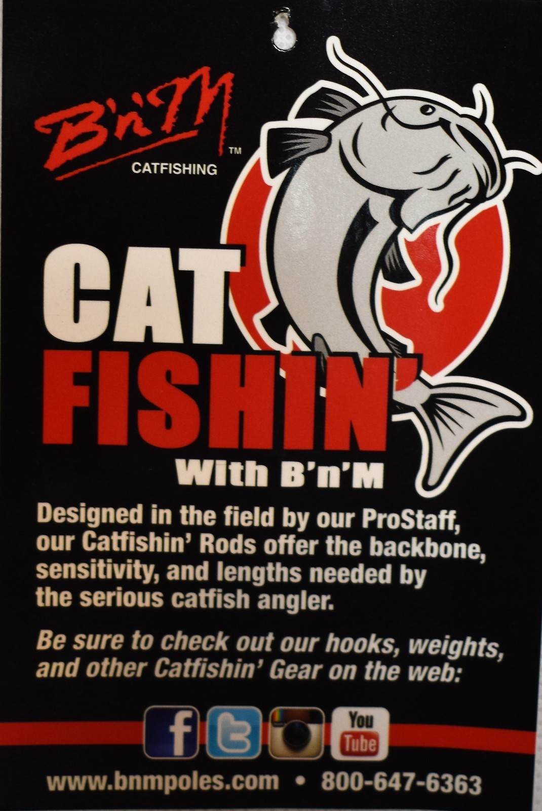 Silver Catfish Spinning Rod 7 Ft 2 Piece Medium Action 15-30 Lb Test Line Glow