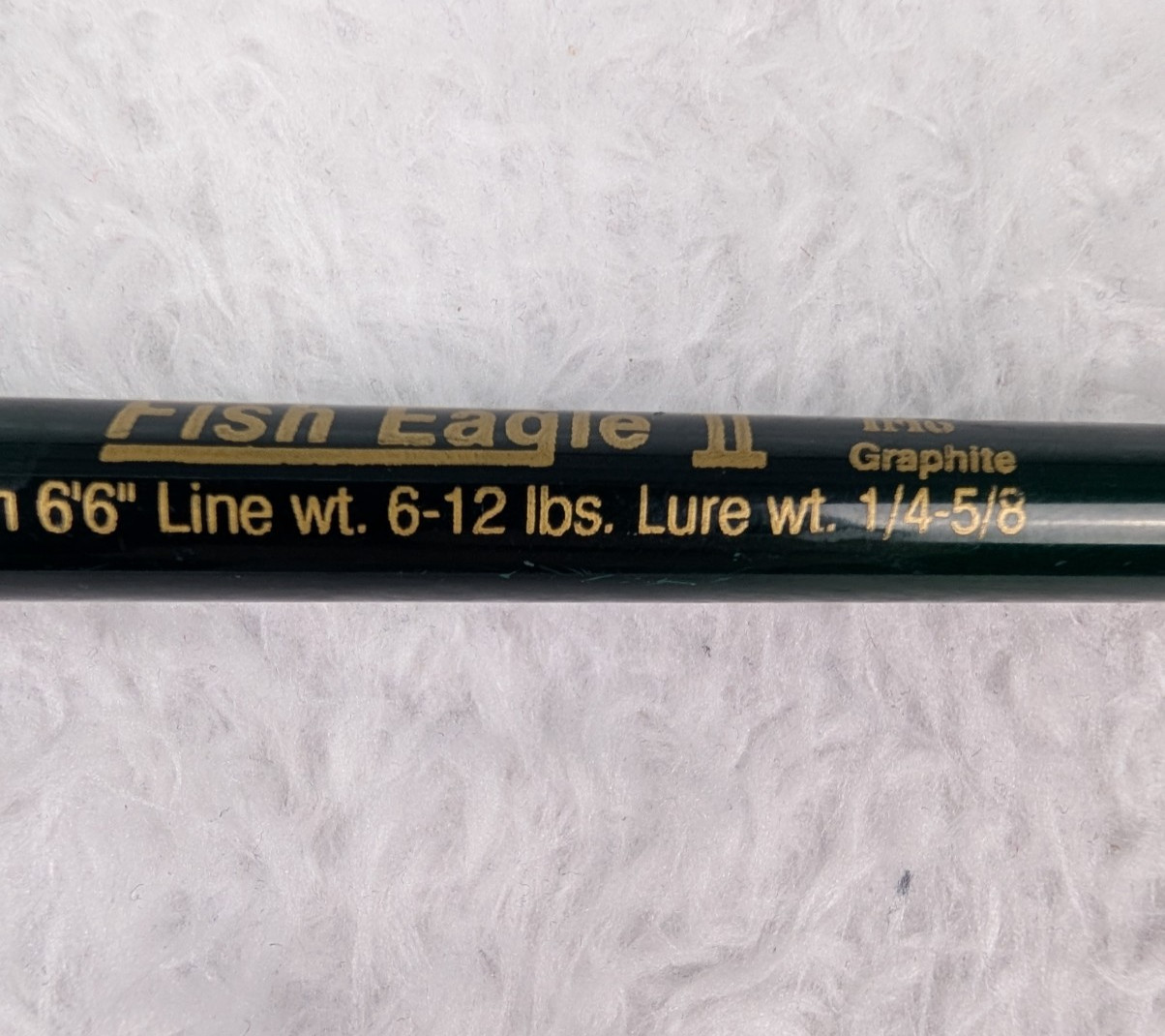 Cabela’s Fish Eagle ll Fishing Rod 6′ 6″ 2pc GSI664 IM6 Green Graphite 6-12lb