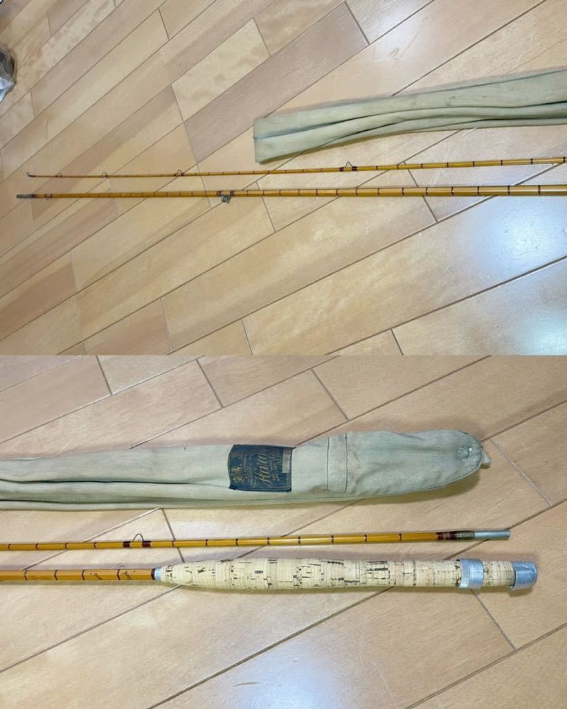 Extremely rare old 1959 Hardy Palakona Bamboo CC de France 8ft Bamboo Fly Rod