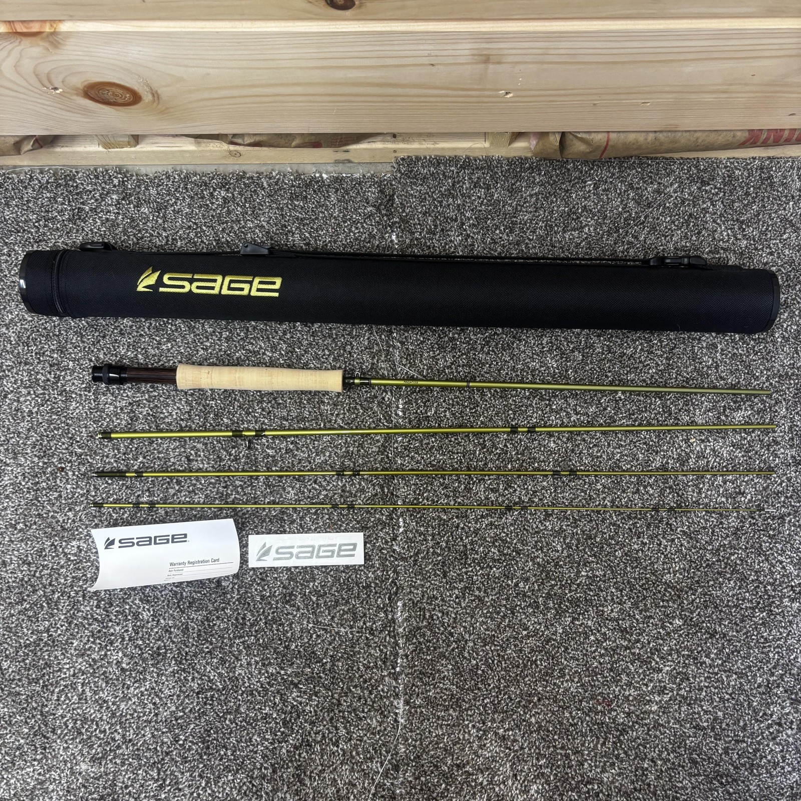 Sage PULSE 586-4 Fly Rod 8’6 5wt 4 Piece Green Graphite IIIe Fast Action Rod