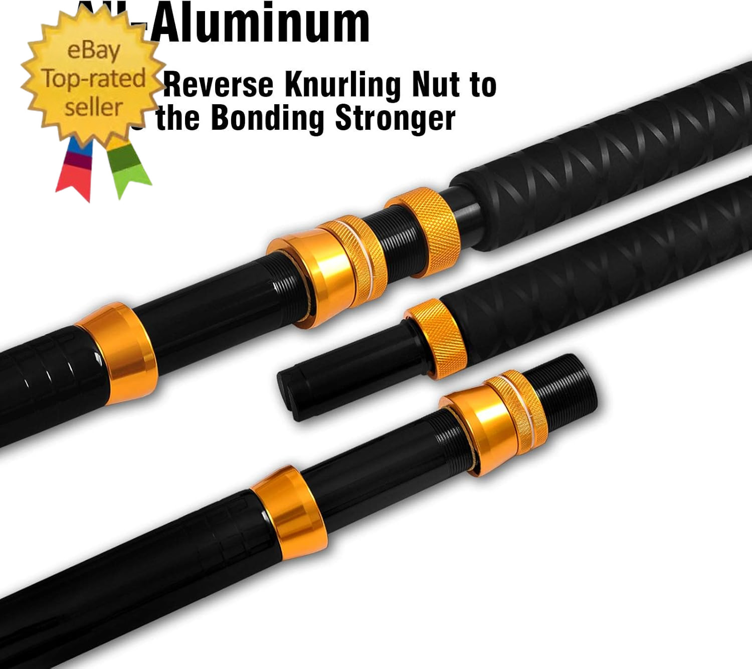 Bent Butt Fishing Rod 2-Piece Saltwater Offshore Trolling Rod Big Game Roller Ro