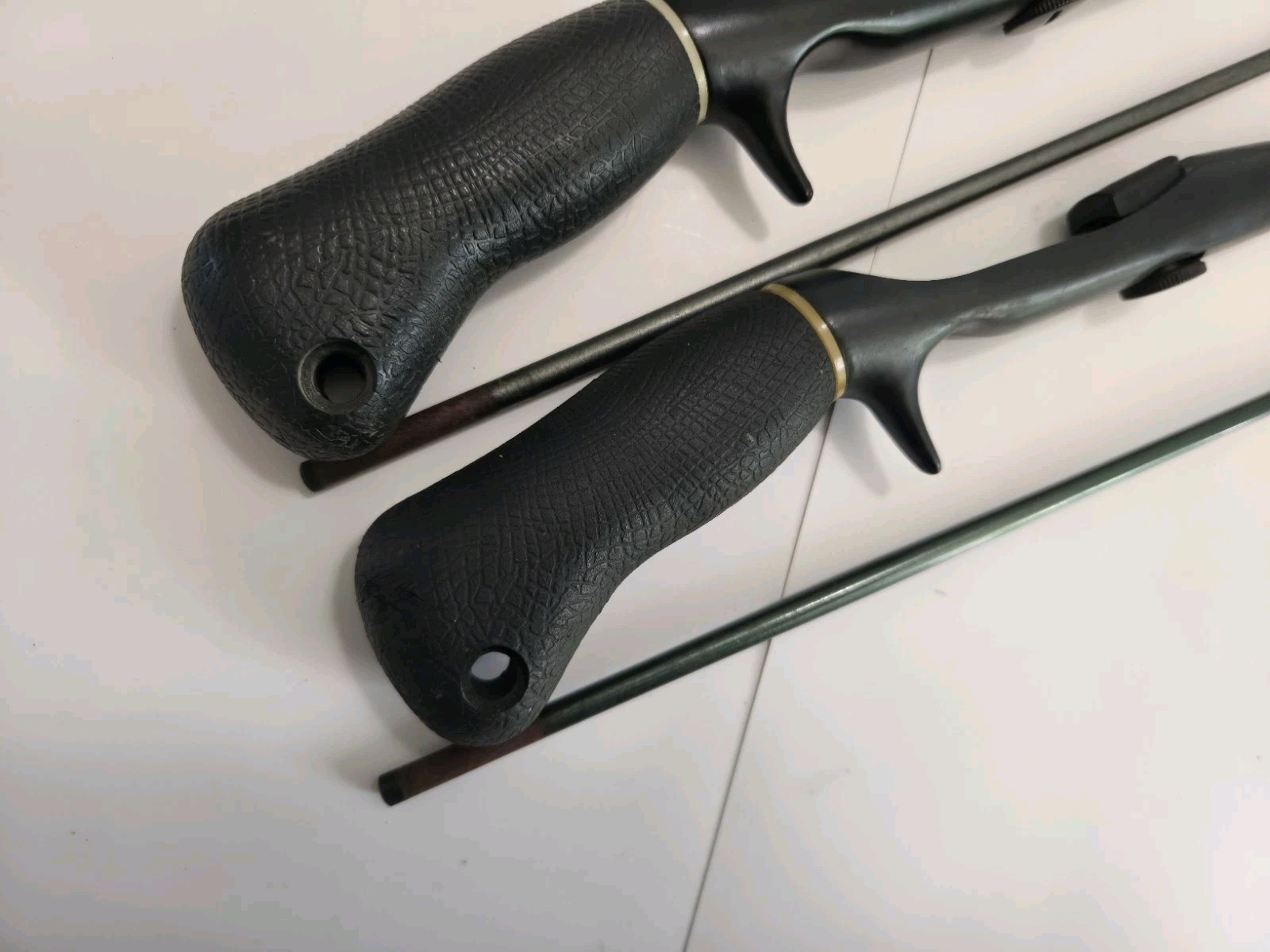 Lot of 2 Zebco Adventure Pistol Grip Spincast Rods G2 Green 2pc 5.5′