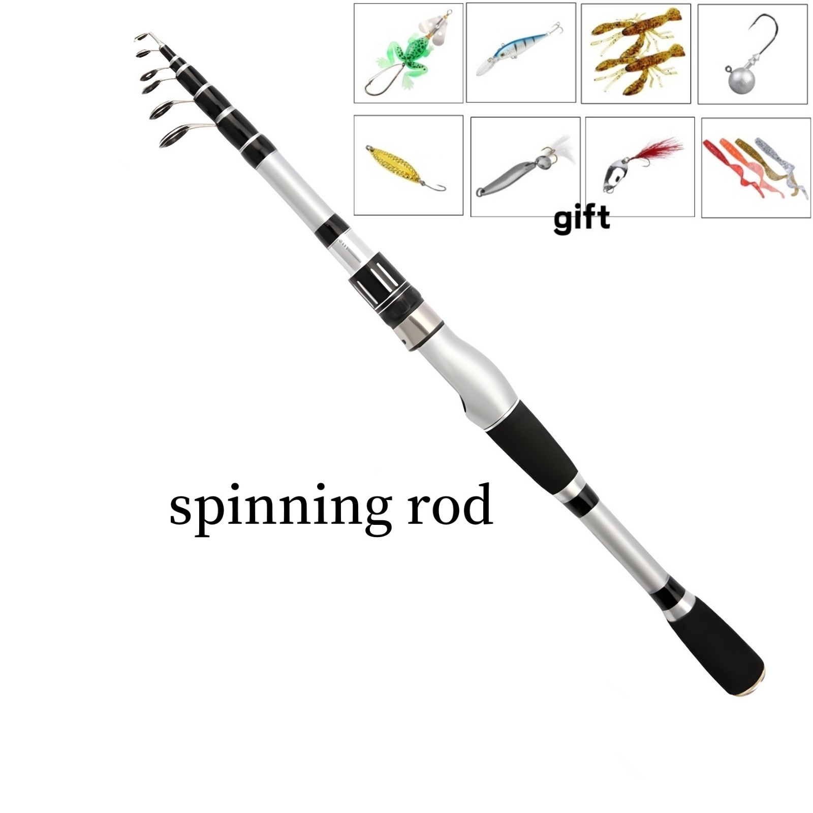 Hard Telescopic Fishing Rod Long Casting Pole Carbon Fiber 1.5m-2.4m Fast Pole