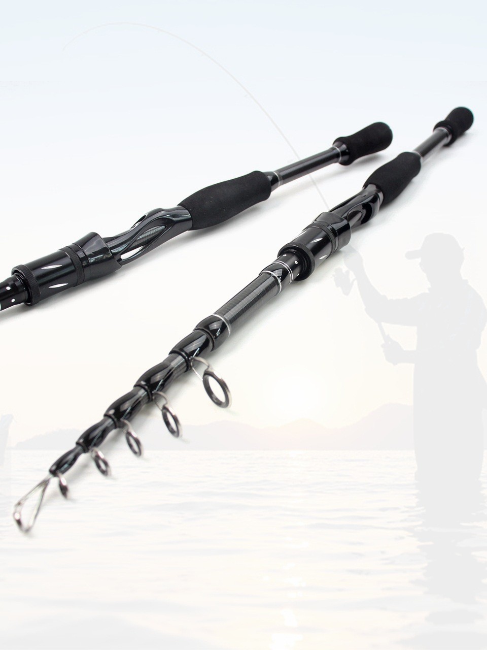 For Lure Fishing Carbon Fiber Fishing Rod Portable Fishing Rod Fishing Trip