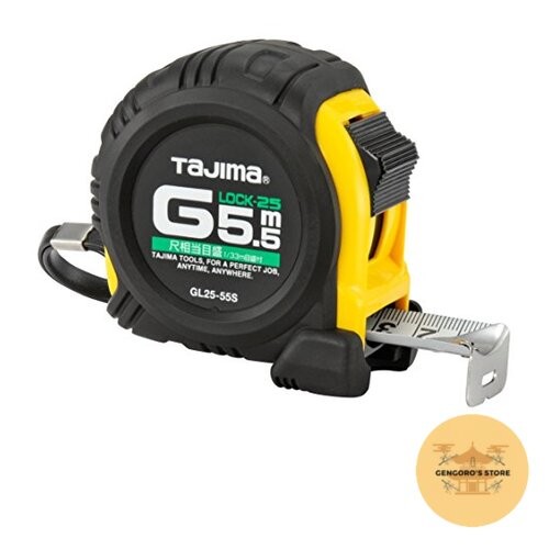 Tajima GL2555SBL Tape Measure 5.5m x 25mm Shaku Scale