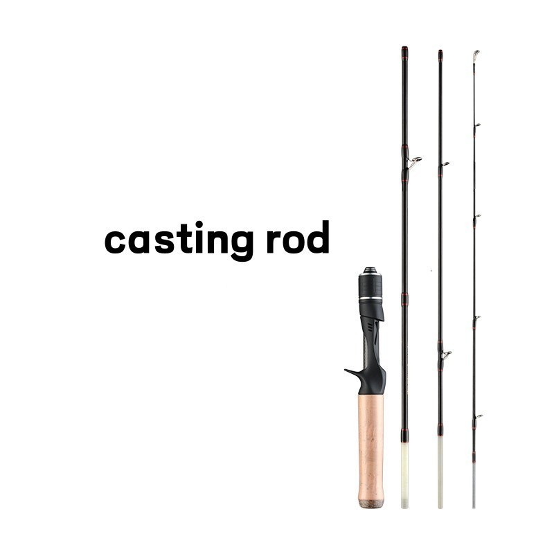 Fishing Rod Ultra Light Travel Spinning/Casting Rods Lure High Carbon Fiber Pole