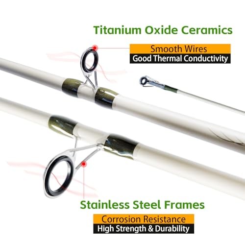 6’0″ Medium Power Spinning Fishing Rod – Carbon-Fiberglass Composite Rod