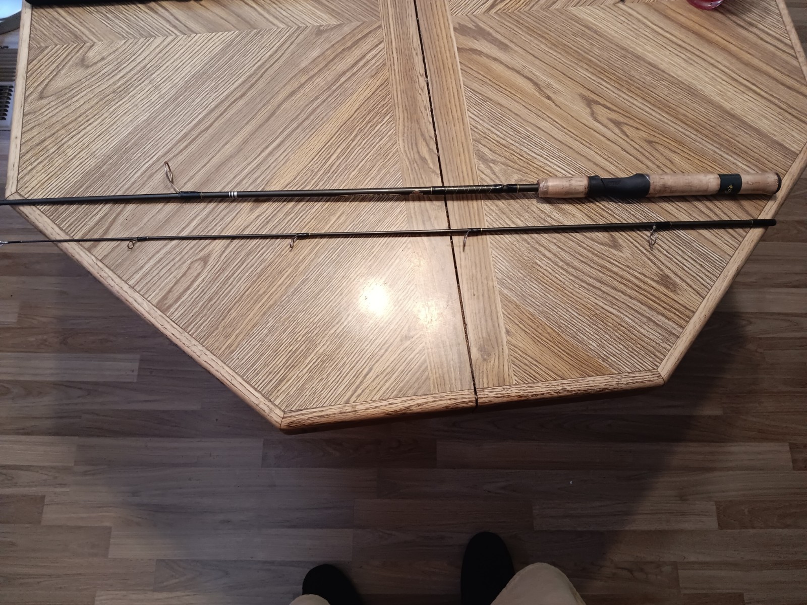 zebco gold series 6′ med action 2 piece rod