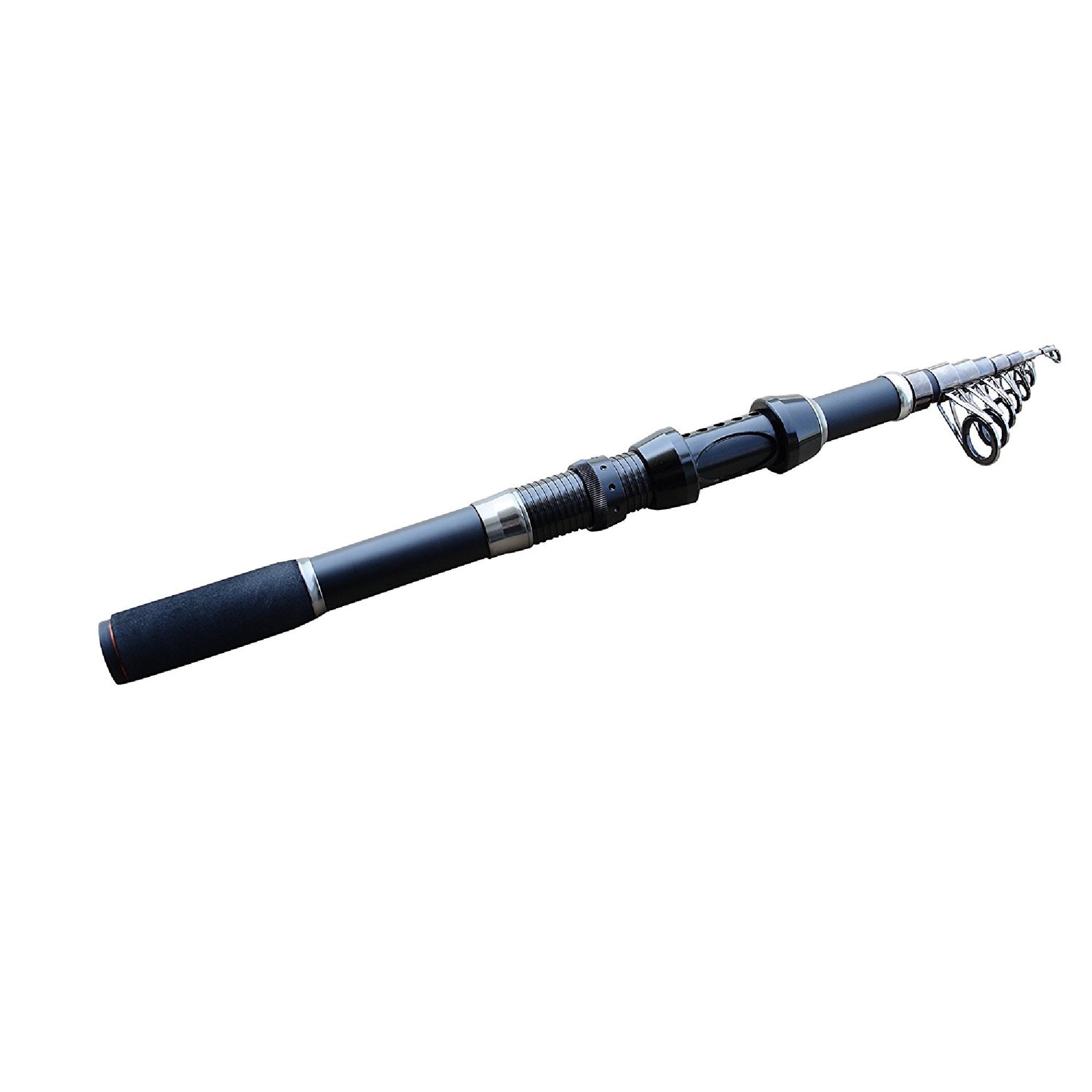 CarbonZeal Carbon Fiber Travel Spinning Telescopic Fishing Rod Graphite