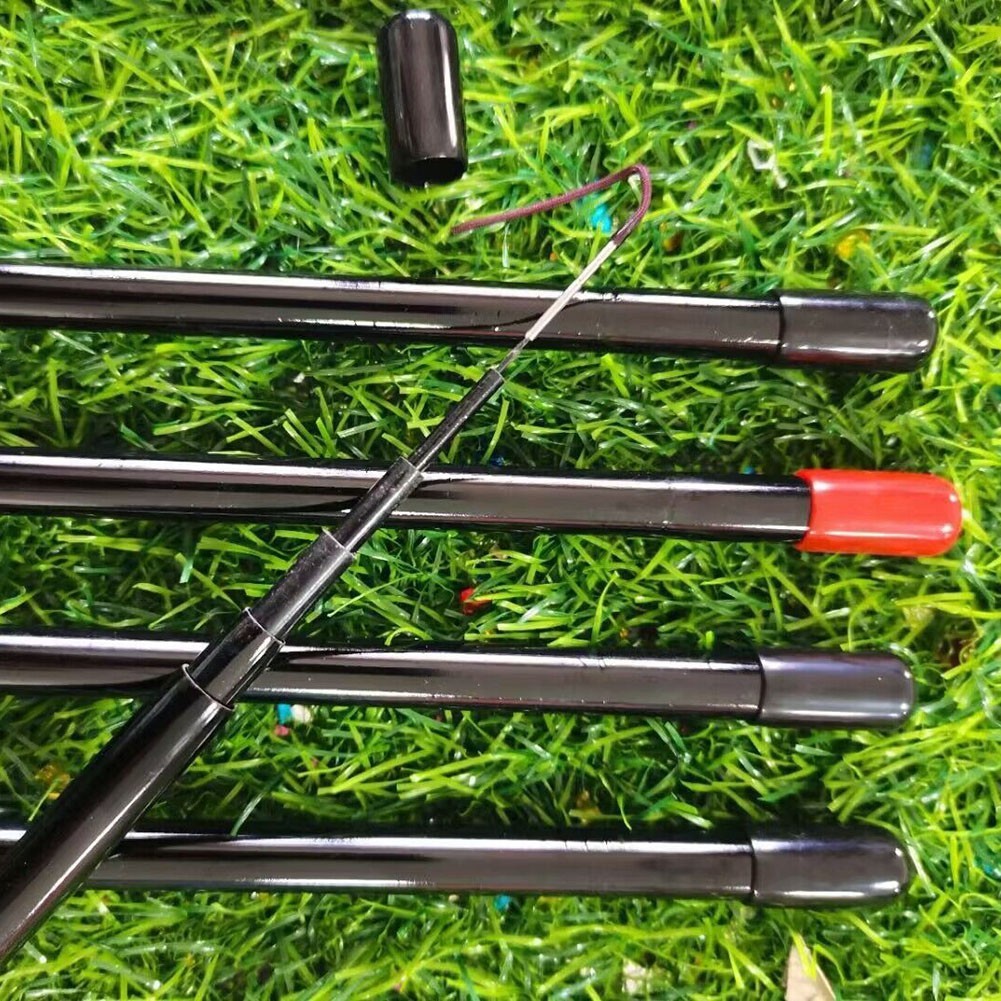 Short Section Carbon Fiber Fishing Rod Set Portable for Stream Fishing