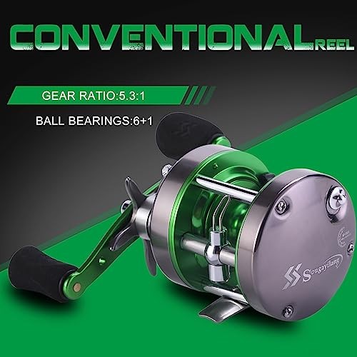 Catfish & Saltwater Surf Combo – 2-Piece Medium Heavy Casting Rod with Disc