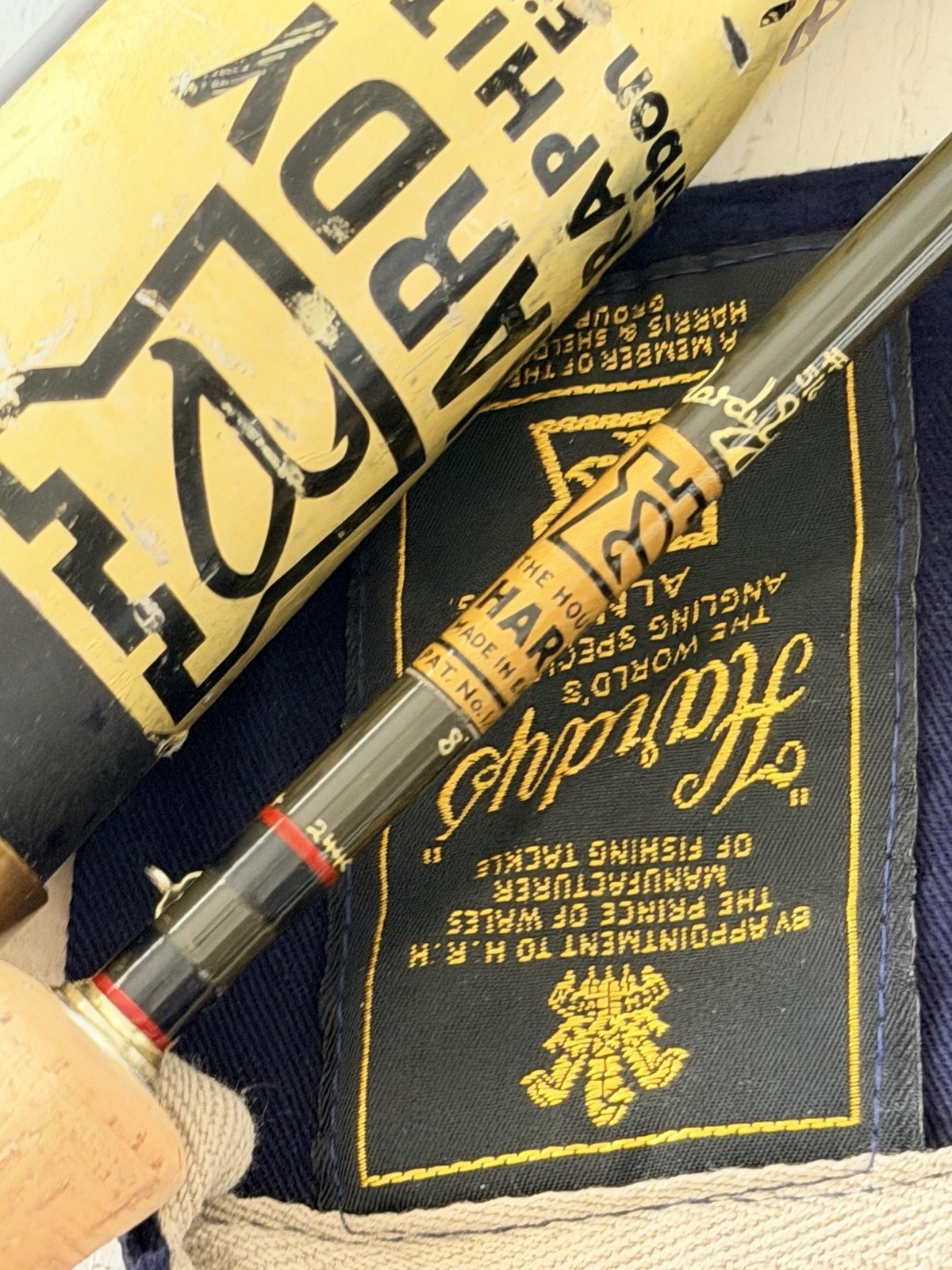 *BEAUTIFUL* *RARE* HOUSE OF HARDY ENGLAND # 5/6 8′ Graphite Carbon Fibre Rod🔥