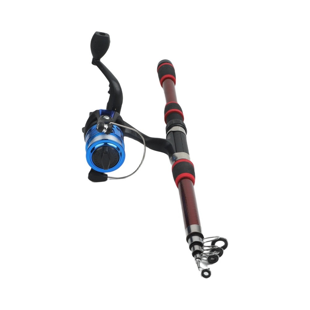 Telescopic Fishing Rod and Reel For Combo Full Kit with Gear Set Lightweight