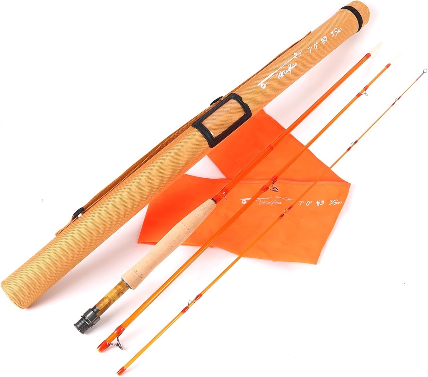 Fly Fishing Rod: 3wt/ 5wt/ 6wt/8wt in Blue,Orange, Purple or Transparent