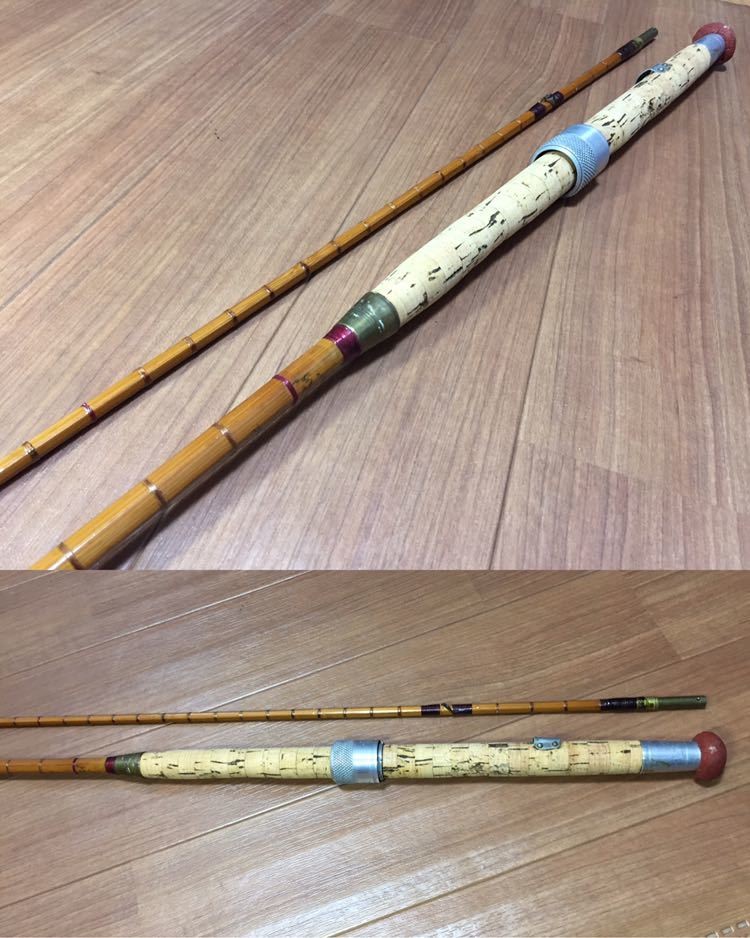 Extremely rare HARDY Palakona Regd The Wye Rod, bamboo 325.5cm 2pieces used