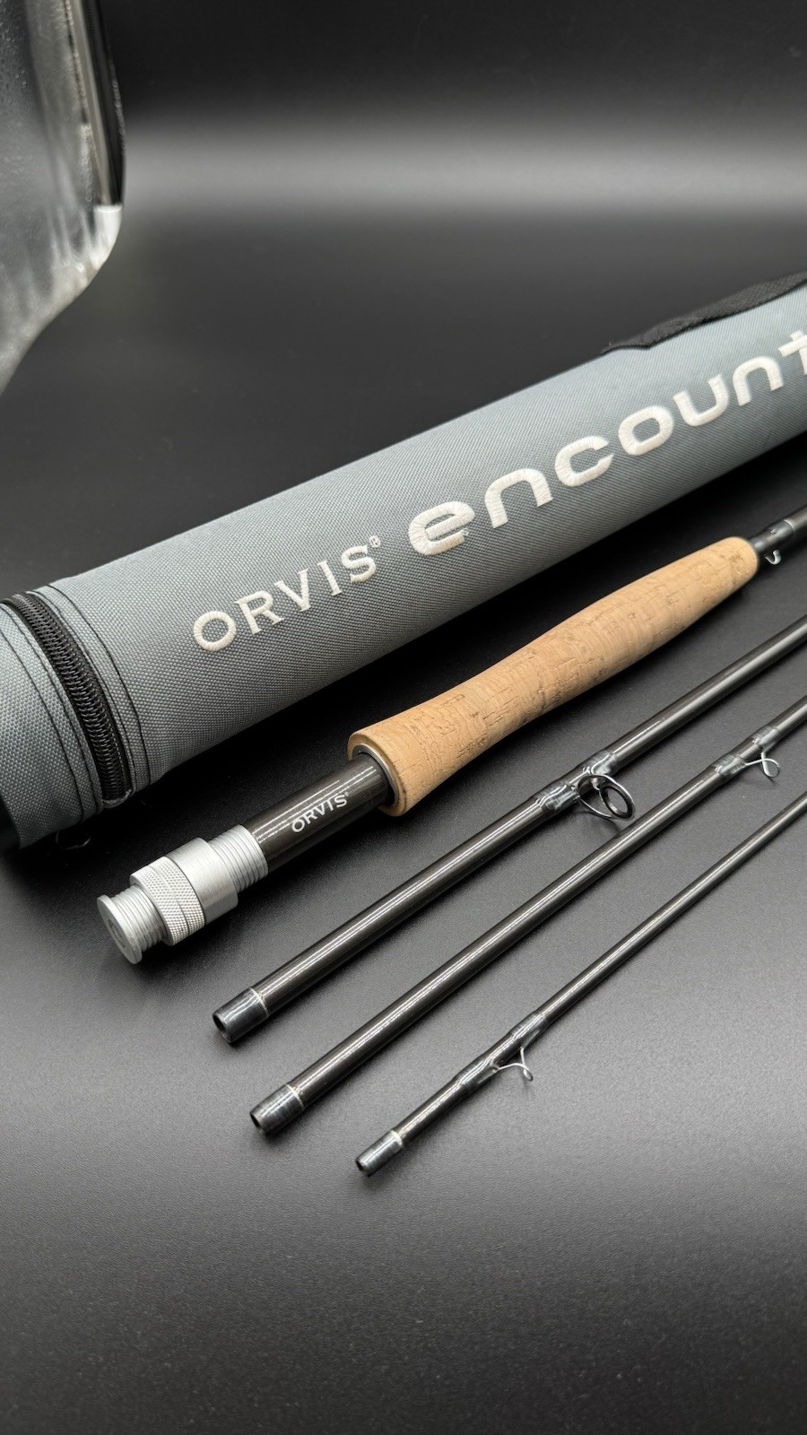 Orvis Encounter 9’ 5WT 4pc Fly Fishing Rod w/ Tube 3.5 oz Graphite