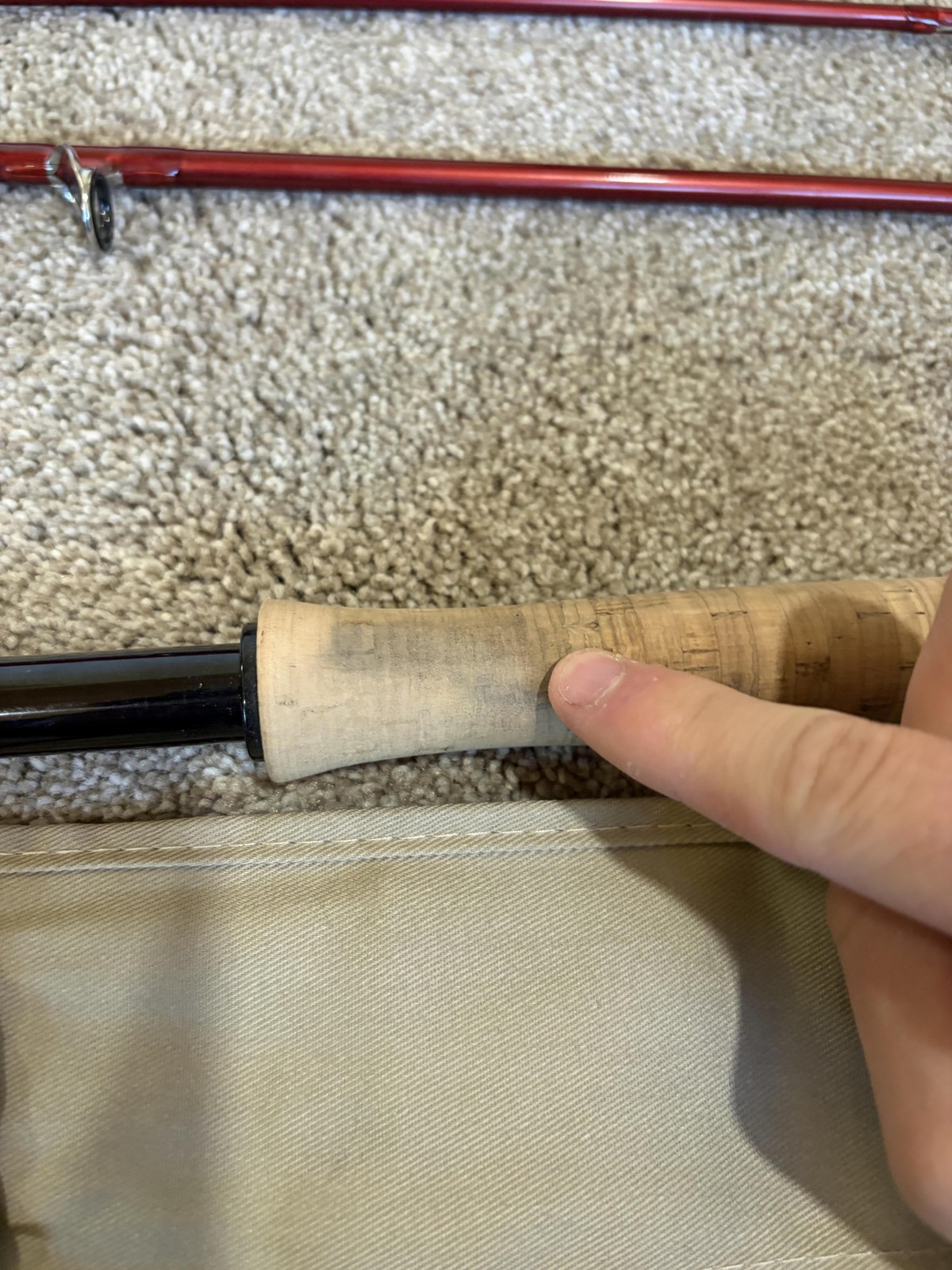 Sage Method 796-4 Fly Rod 9’6 7wt 4 Piece Red Graphite Konnetic Extra Fast Rod