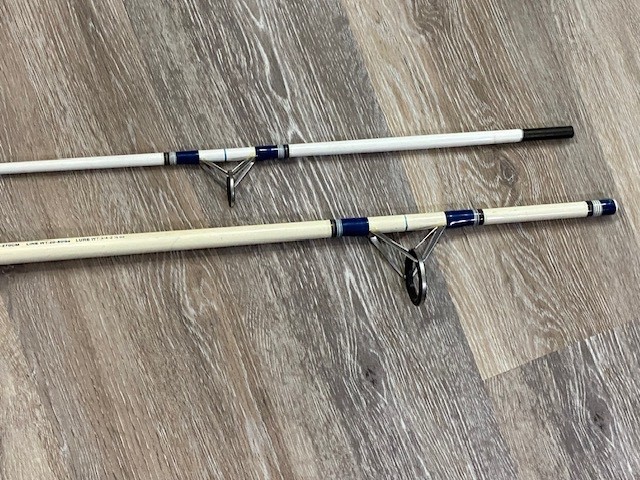 Okuma Tundra TU-902-65 9′ 2 Pc Surf Spinning Rod 20-50 lb Line 3/4-2-1/2 oz. Wt.