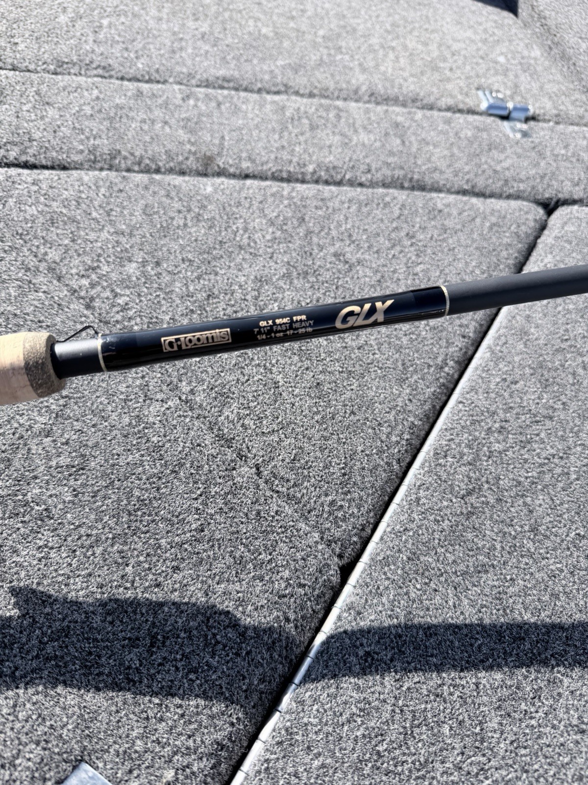 G. Loomis GLX 954C FPR 7’11” Heavy Fast Casting Rod Split Cork Grip