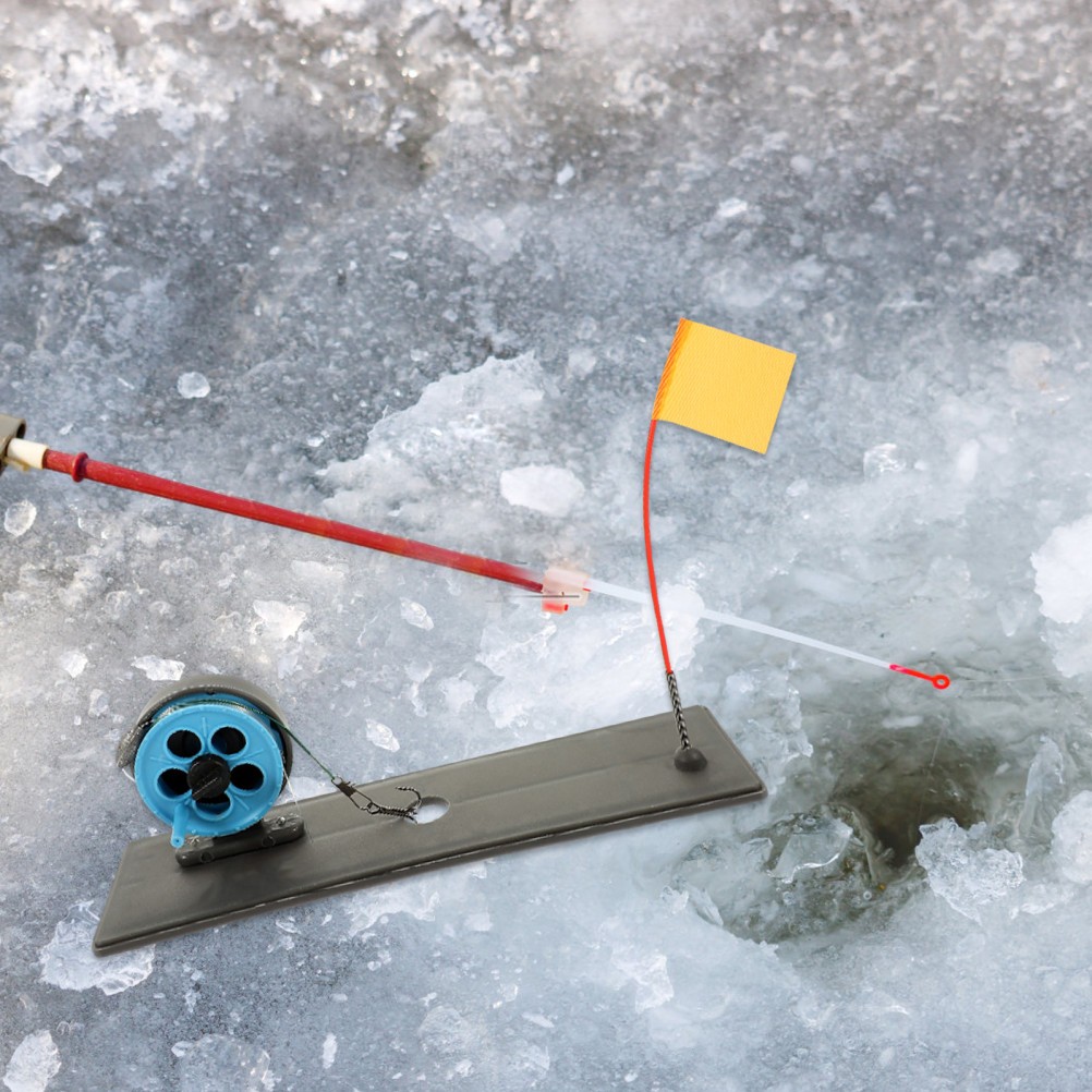2Pcs Durable ABS Ice Fishing Rod Set Portable Outdoor Winter Fishing Tool