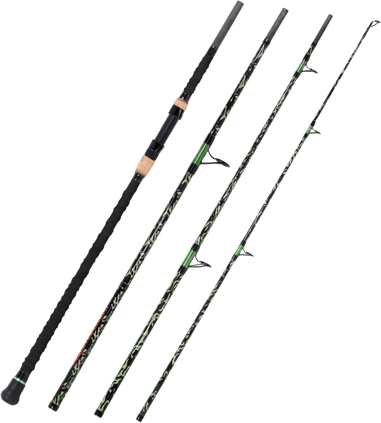 Surf Fishing Rod Carbon Fiber Spinning Beach Surf Rod 2Piece/3Piece/4Piece US