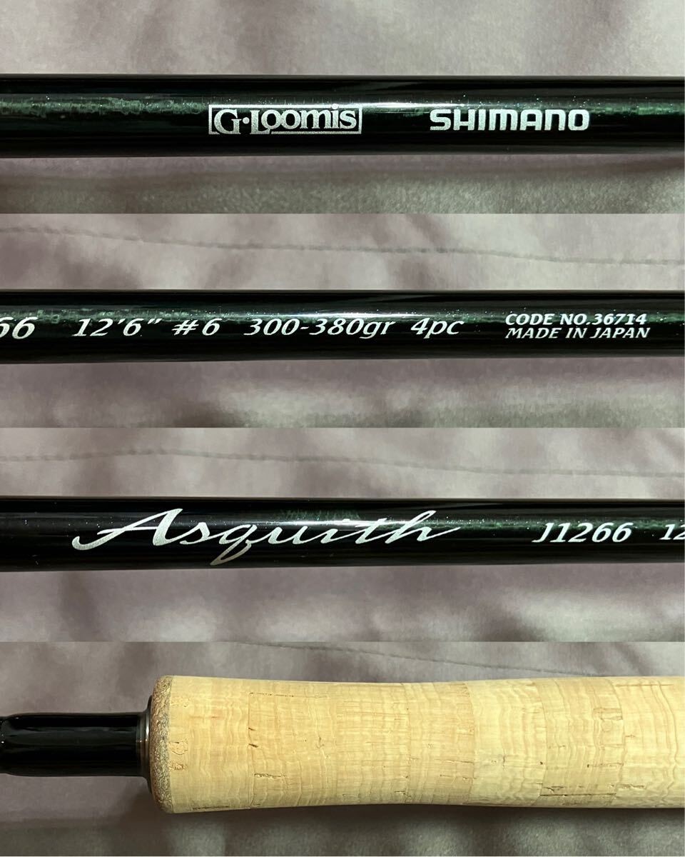 G Loomis Fly Rod Asquith J1266 #6 12ft6inch 4 pieces Fly Fishing